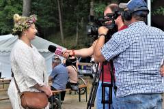 Paulina Undrych-Matkowska, Dyrektor Centrum Kultury i Rekreacji w Bornem Sulinowie udziela wywiadu Telewizji Gawex.