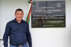 Pierwszy Memoriał im. Leszka Kapuścińskiego na stadionie w Łubowie - Prezes Zarządu LKS ORZEŁ Lubowo Piotr Krzysztofiak.