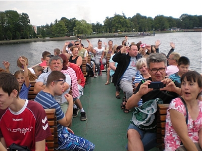 Promyk Nadziei i goście w rejsie po Trzesiecku