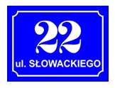Obowiązkowa tabliczka z numerem budynku