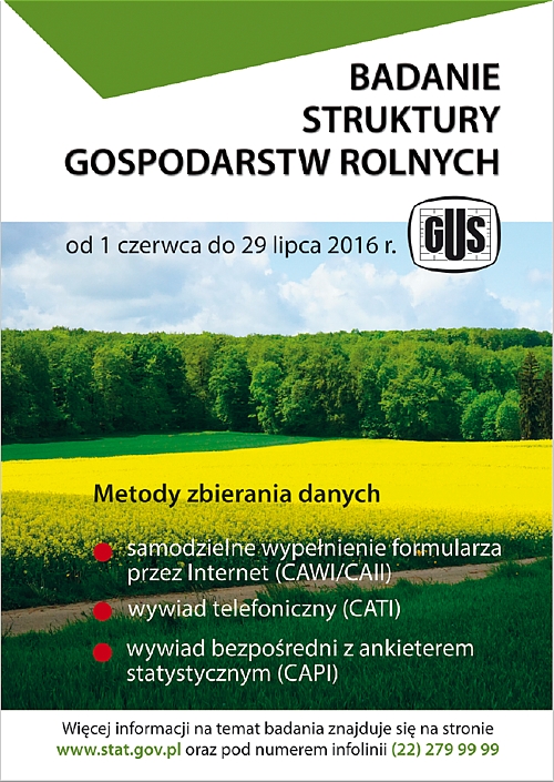 Badania statystyczne z zakresu rolnictwa 01.06-29.07.2016