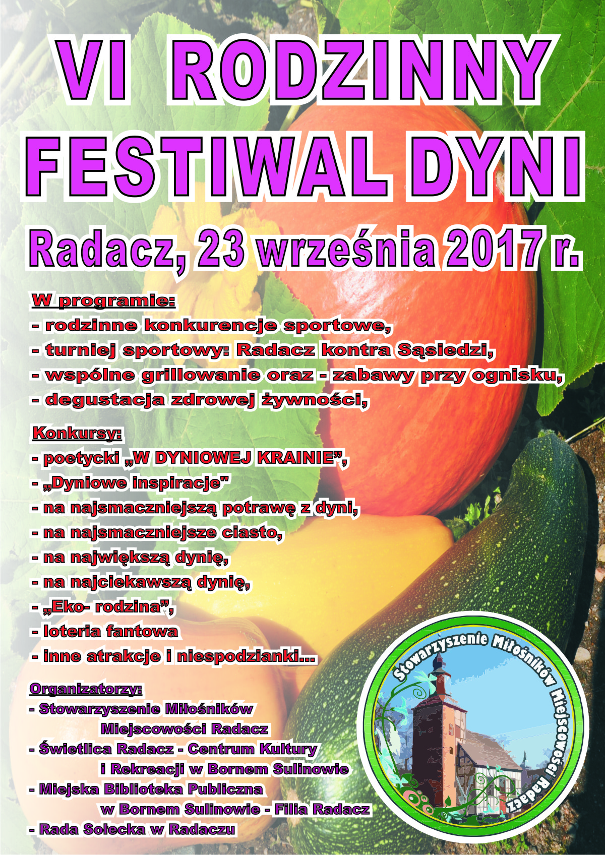 VI  Rodzinny Festiwal Dyni
