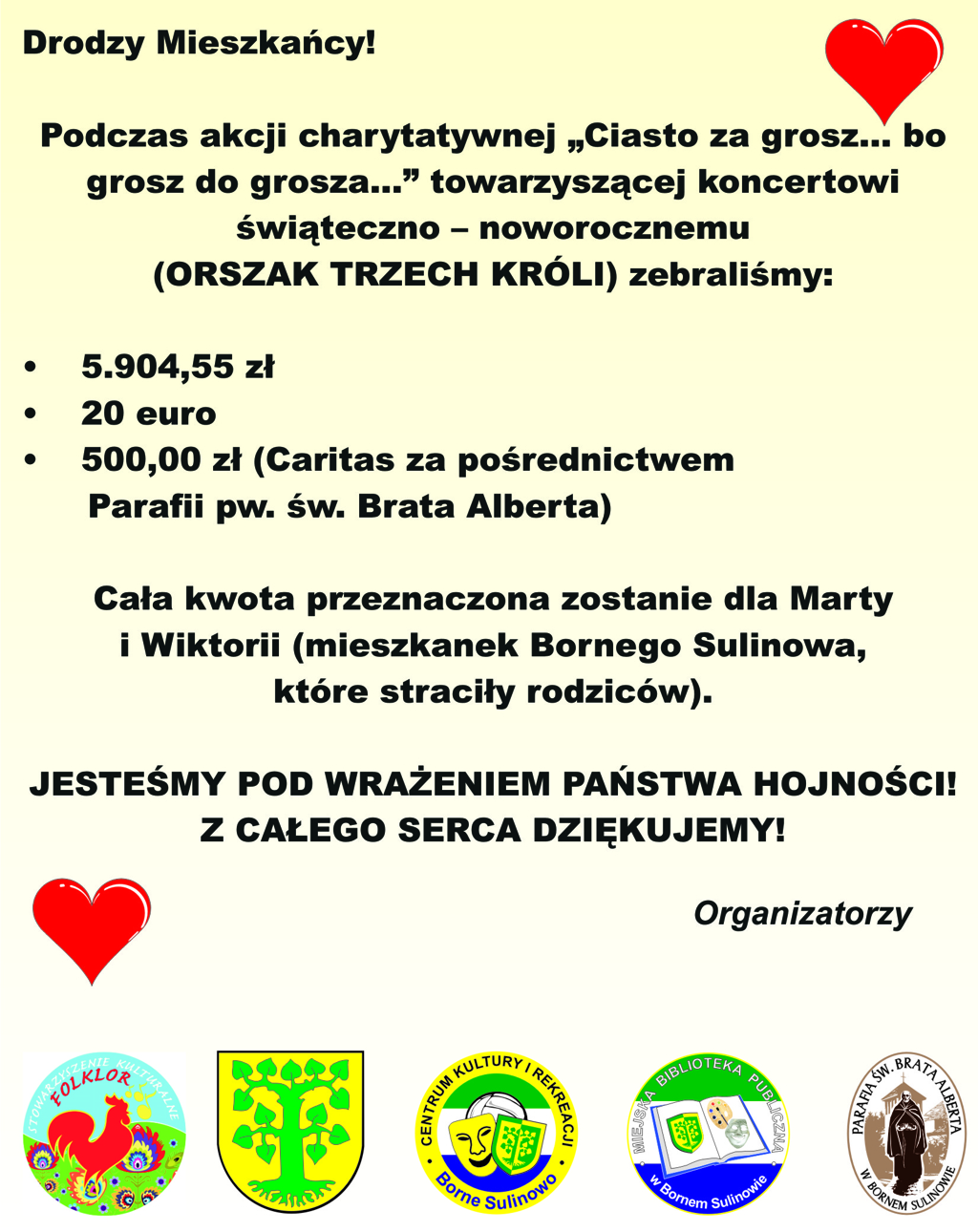 ORSZAK TRZECH KRÓLI – finał zbiórki publicznej dla Marty i Wiktorii
