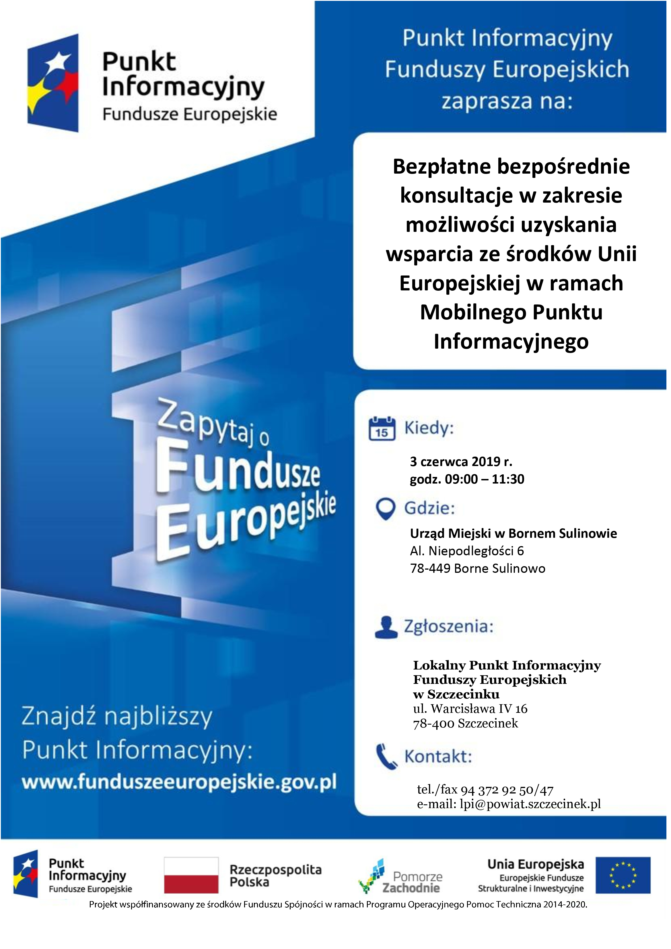 Mobilny Punkt Informacyjny w Bornem Sulinowie