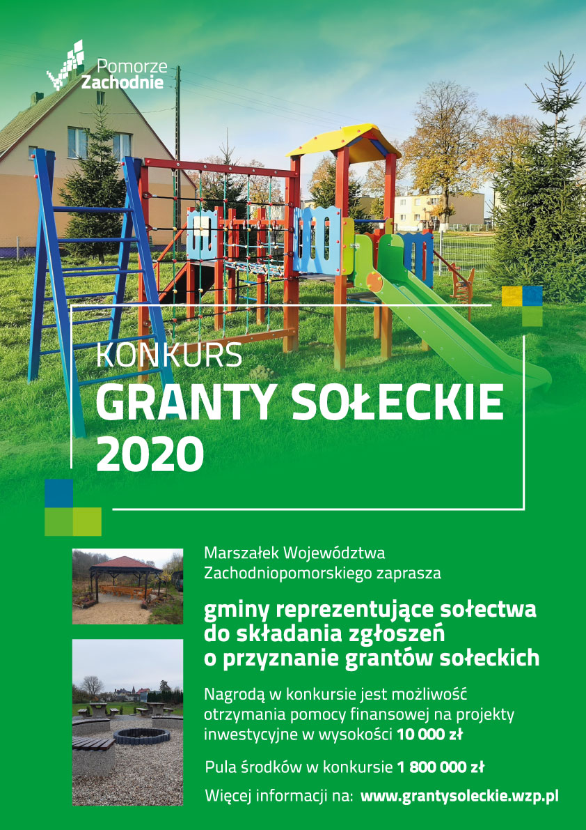 Konkurs Marszałka Województwa Zachodniopomorskiego „Granty sołeckie 2020”