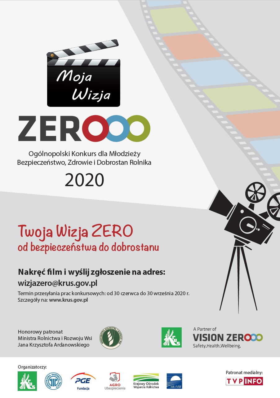 Ogólnopolski Konkurs dla Młodzieży „Moja Wizja Zero – Bezpieczeństwo, Zdrowie i Dobrostan Rolnika”