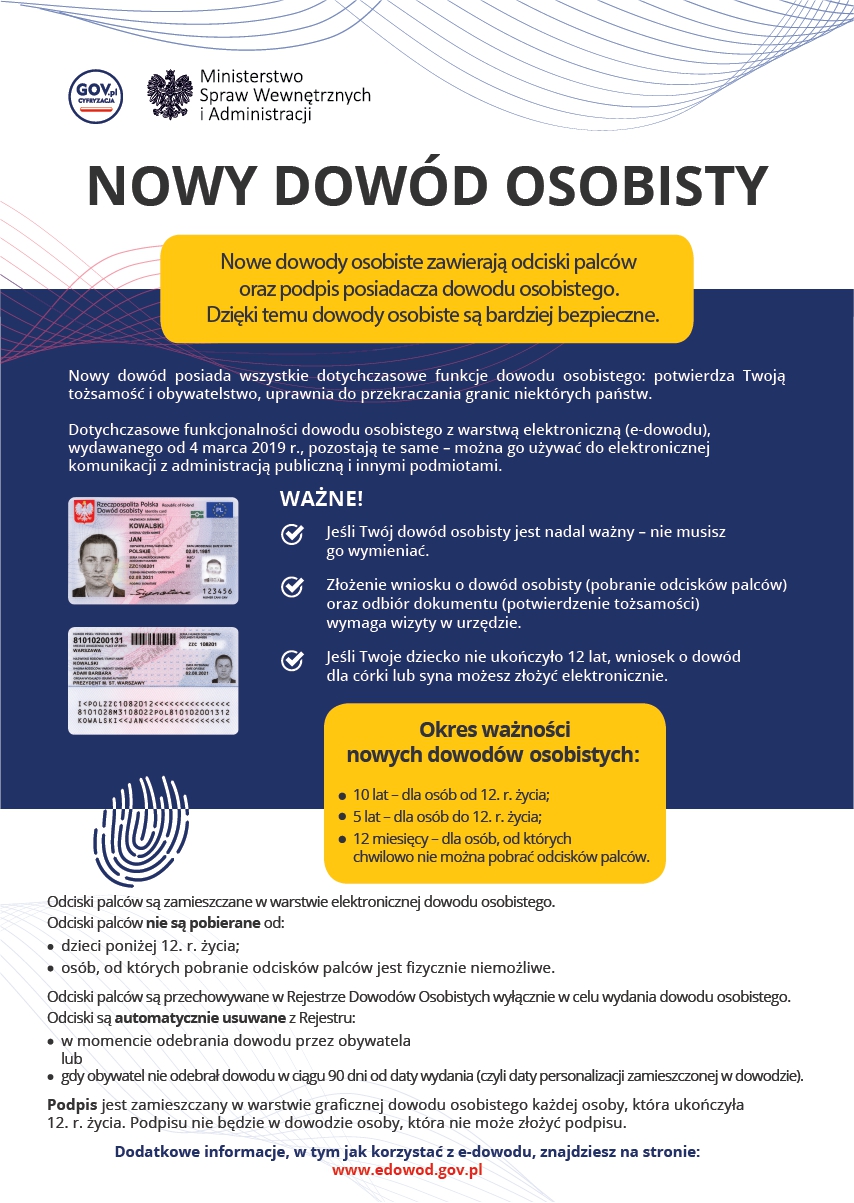 NOWY DOWÓD OSOBISTY NOWY DOWÓD OSOBISTY