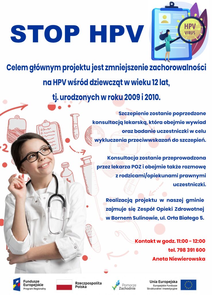 STOP HPV – zmniejszenie zachorowalności na HPV wśród dziewcząt w wieku 12 lat